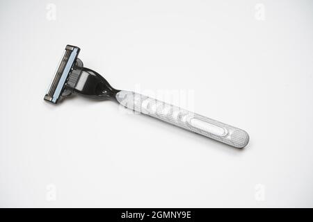 Modern Razor Isolated on White Background with Clipping Path Stock Photo