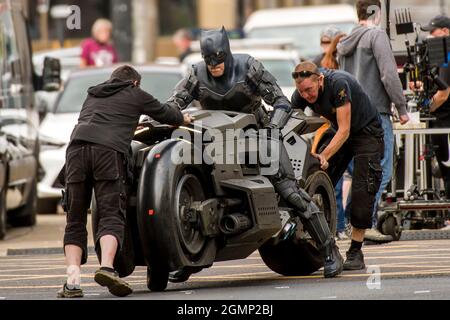 Glasgow's city centre is transformed in Gotham city for the filming of ...