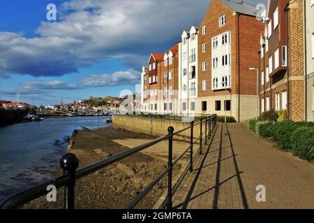 View of Whitby from new bridge Stock Photo