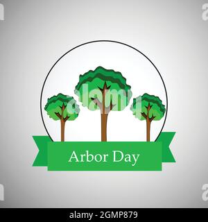 Arbor Day Background Stock Vector