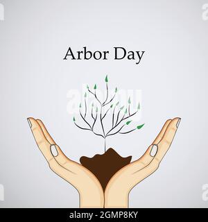 Arbor Day Background Stock Vector