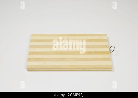 Chopping Board on White Background Stock Photo