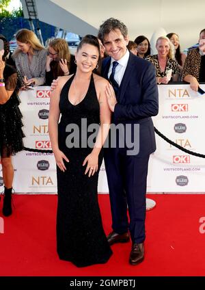 Megan Cusack and Stephen McGann attending the National Television Awards 2021 held at the O2 Arena, London. Picture date: Thursday September 9, 2021. Stock Photo