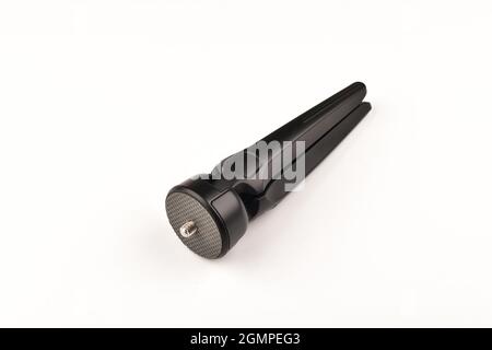 Mini Tripod Isolated on White Background Stock Photo