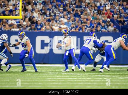 Inglewood, California, USA. 13th Feb, 2022. Los Angeles Rams quarterback  Matthew Stafford (9) argues with Cincinnati Bengals free safety Vonn Bell  (24) after a hard hit on Los Angeles Rams wide receiver