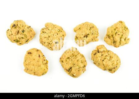 Top view of methi mathi isolated on white background with clipping path Stock Photo