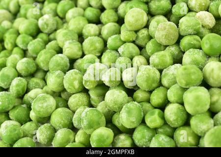 Frozen Peas Texture Stock Photo