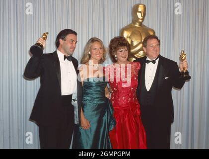 Los Angeles.CA.USA. LIBRARY. Oliver Stone and wife Elizabeth Burkit Cox ...