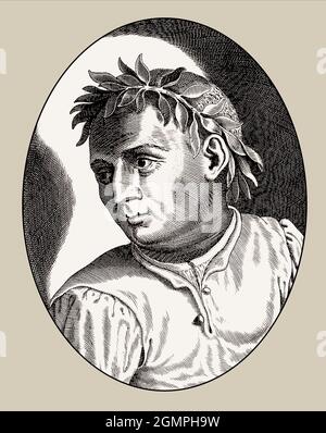 Giovanni Boccaccio, 1313 – 1375, Italian poet Stock Photo