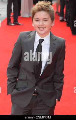 Theo Stevenson,  The World Premiere of Horrid Henry The Movie,  BFI Southbank,  London. UK Stock Photo