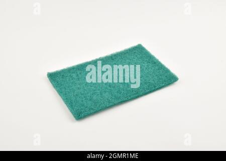 Scouring pad isolated on white background with clipping path Stock Photo