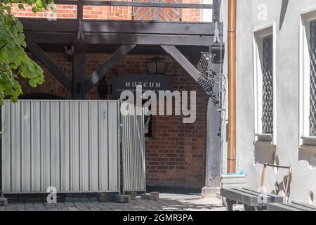 Bytow, Poland - May 31, 2021: The West Kashubian Museum in Bytow. Stock Photo