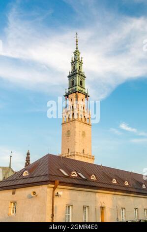 The Jasna Gora monastery in Czestochowa city, Poland. Stock Photo