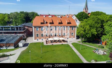 Szczecinek, Poland - May 31, 2021: Castle of the Pomeranian Dukes. Stock Photo