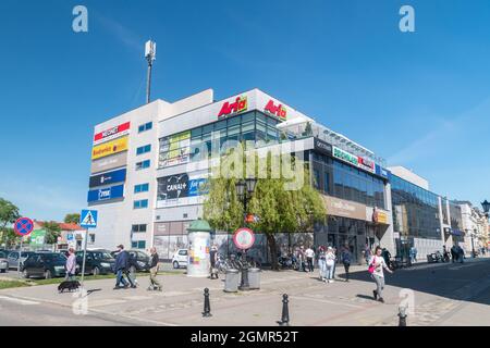 Szczecinek, Poland - May 31, 2021: Galeria Nova shopping mall. Stock Photo