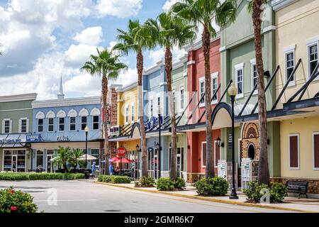 Florida Port St. Saint Lucie Tradition Square,shopping shops marketplace stores small businesses, Stock Photo