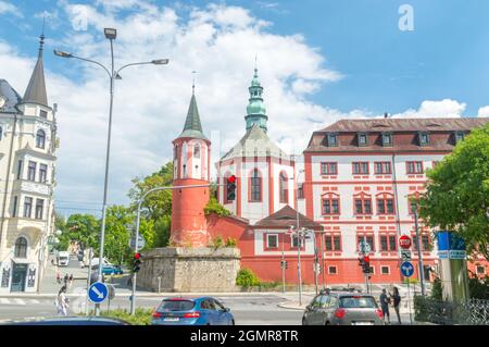 Liberec, Czech Republic - June 2, 2021: Liberec Castle. Stock Photo