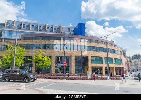 Liberec, Czech Republic - June 2, 2021: Syner palace. Stock Photo