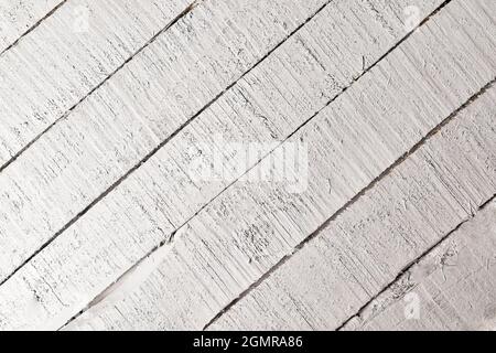 Top View of White Wooden Background Stock Photo