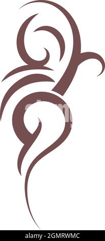Tattoo icon logo design template vector Stock Vector