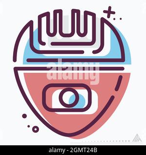 Icon Vector of Epilator - MBE Syle - Simple illustration, Editable stroke, Design template vector, Good for prints, posters, advertisements, announcem Stock Vector