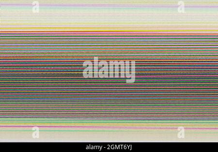 Multicolored striped background, texture. Modern digital design graphic pattern, File error. Stock Photo