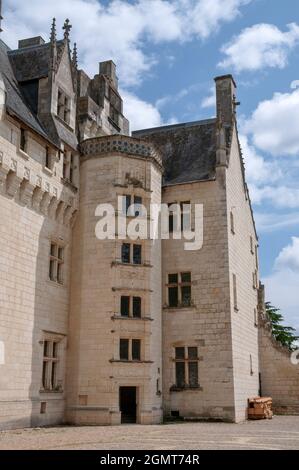 Montsoreau castle, Loire Valley, Montsoreau listed as one of the most beautiful villages of France, Maine-et-Loire (49), Pays de la Loire, France Stock Photo