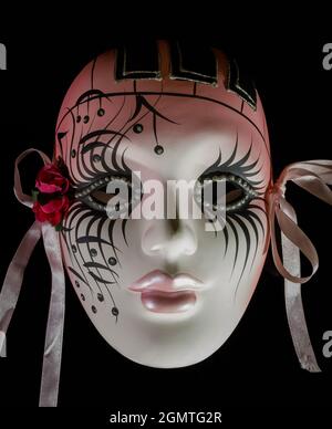 Painted topless girl at Mardi Gras Stock Photo - Alamy
