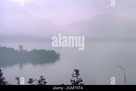 Nantou, Taiwan - 25 May 2001; Sun Moon Lake, in the foothills of TaiwanÕs Central Mountain Range of Taiwan is the country's most famous beauty spot. T Stock Photo