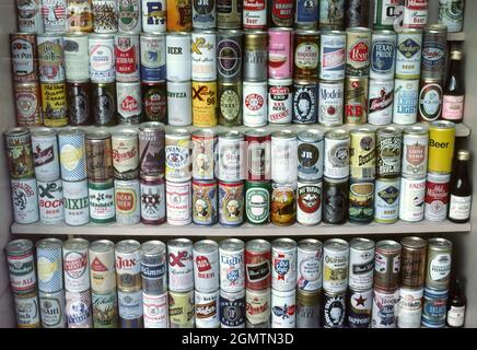 San Francisco, USA - June 1986; When this was shot in 1986, most American beers were indistinguishable from lemonade... seriously, they were not very Stock Photo