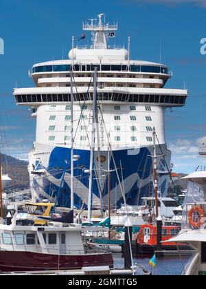 Hobart, Tasmania, Australia - 22 February 2109;  Hobart is the capital of Tasmania, Australia. It is also the second oldest city in the country, after Stock Photo