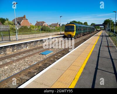 Radley Village, Oxfordshire, England - May 2020; no people in view. Radley is fortunate to be a small village with a main line railway station, linkin Stock Photo