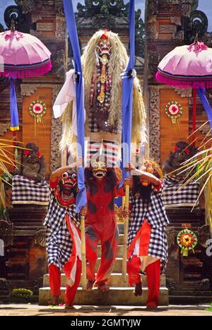 Ubud, Bali In Indonesia - January 31 2024: Young Dancers Perform The 