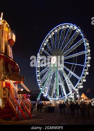 Throughout late November and December,  a large area of Hyde Park near Hyde Park Corner is regularly transformed into a Winter Wonderland, complete wi Stock Photo