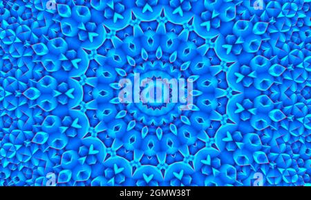 Blue White Polygonal Mosaic Background, kaleidoscope wallpaper. Creative Business Design Templates. Stock Photo