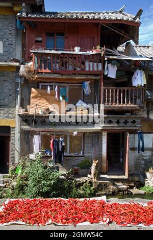 Lijiang, Yunnan China - 25 October 2006; no people in view. The Old Town of Lijiang is a UNESCO World Heritage Site located in Lijiang City in Yunnan, Stock Photo