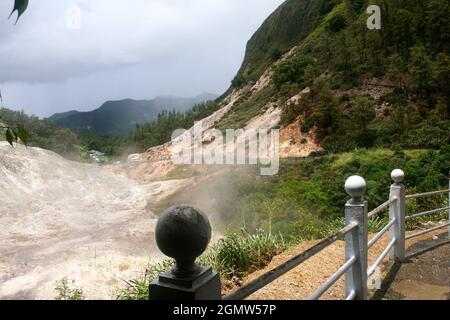 St. Lucia Sulfur Springs Stock Photo