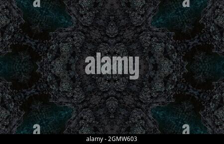 dark grey black stone wall with the grid, hard textured stone wall with geometric shapes Stock Photo