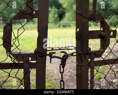 Radley Village, Oxfordshire, England - 26 July 2020    I often see abstract patterns and spot interesting vignettes, even on my daily lockdown walks i Stock Photo