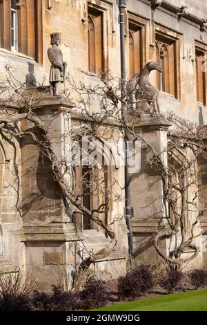 Oxford, England - 24 March 2012; no people in view; Magdalen is one of the largest and oldest of the Oxford University Colleges. It also has its very Stock Photo