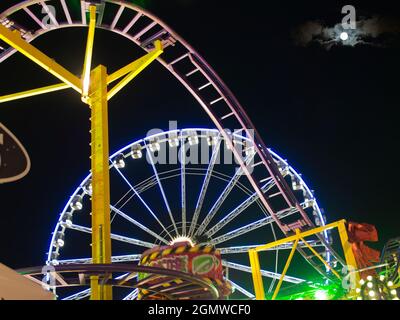 Throughout late November and December,  a large area of Hyde Park near Hyde Park Corner is regularly transformed into a Winter Wonderland, complete wi Stock Photo