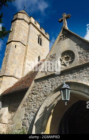 Little Wittenham, Oxfordshire, England - 17 July 2020   There are many fine old stone parish churches in our area of the Cotswolds. They are often pic Stock Photo