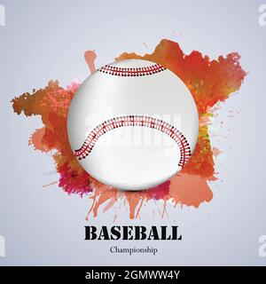 baseball sport background Stock Vector