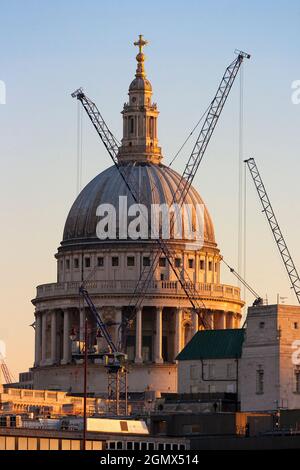 London, England - 2006; Fuelled by the large piles of funny money sloshing around, there was a decades-long building boom in the City of London and su Stock Photo