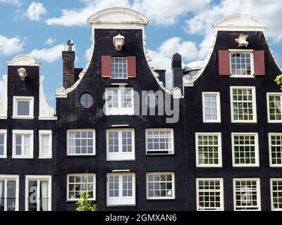 Amsterdam, the Netherlands - 28 May 2016;  Amsterdam is the NetherlandsÕ capital, famed for its artistic heritage, scenic canal system and narrow hous Stock Photo