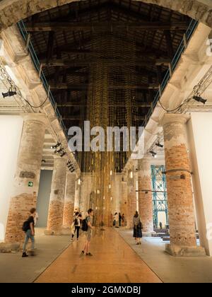 OLYMPVenice, Italy - 5 September 2017; the Venice Biennale is one of the world's great Arts Festivals. The 57th International Art Exhibition, titled V Stock Photo