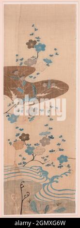 Fragment of Summer Kosode (Katabira). Period: Edo period (1615-1868); Date: late 17th-mid-18th century; Culture: Japan; Medium: Ground of white bast