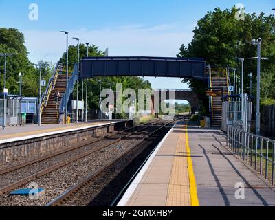 Radley Village, Oxfordshire, England - May 2020; no people in view. Radley is fortunate to be a small village with a main line railway station, linkin Stock Photo