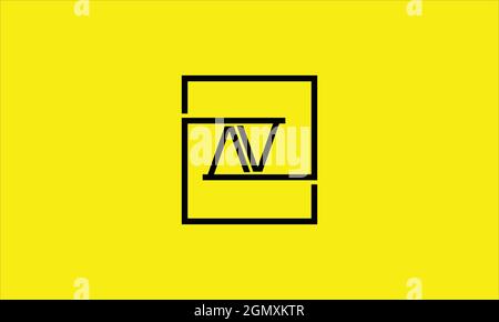LETTERS AV OR VA LOGO DESIGN FOR ILLUSTRATION USE Stock Vector