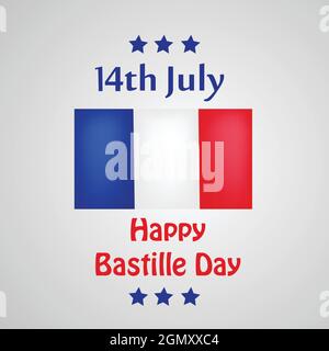 Bastille Day Background Stock Vector